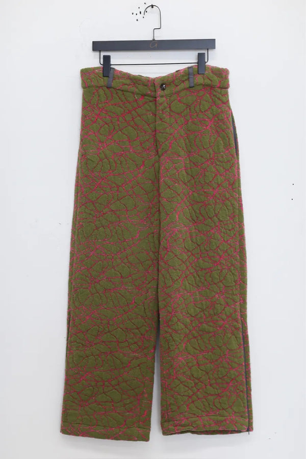 Vitelli jacquard balloon pants PFW23_VIT0026_J4 pink green PV19